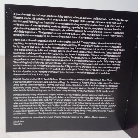 20 by Russell Watson / New CD / 13 Tracks - Songs - Picture 16 of 16